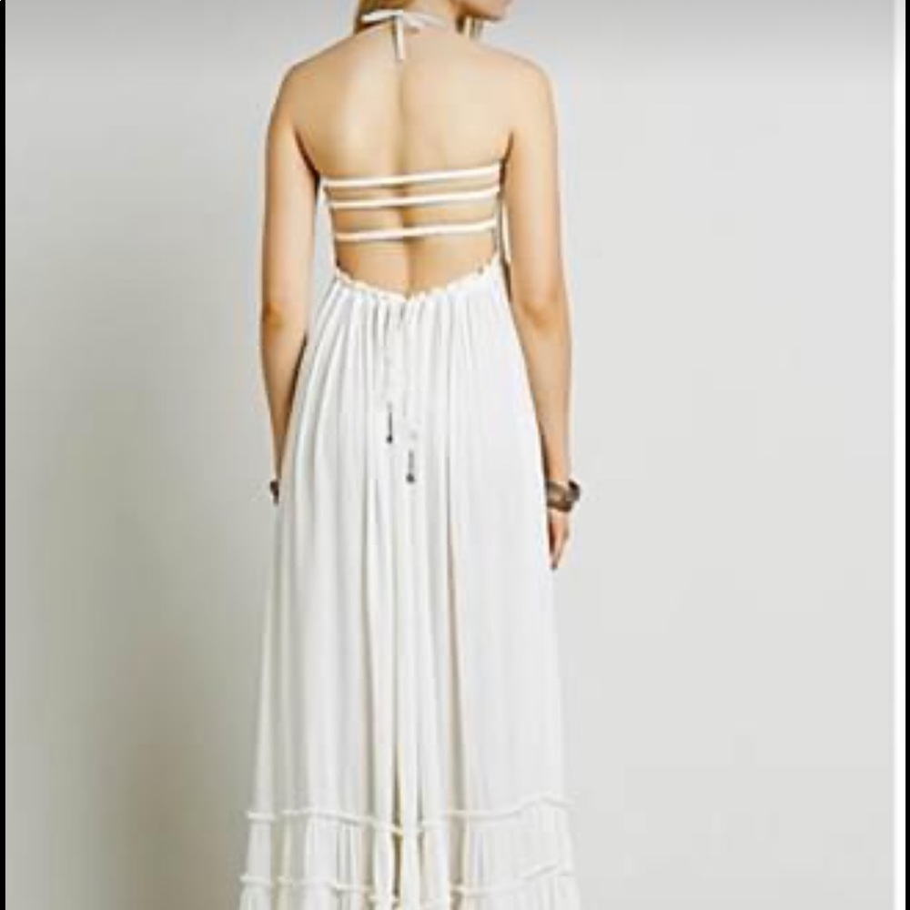 Open back flowy dress
